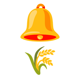 bell and sheaf of rice