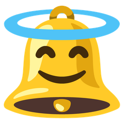 Bell and Smiling face with halo