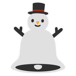 bell and snowman without snow