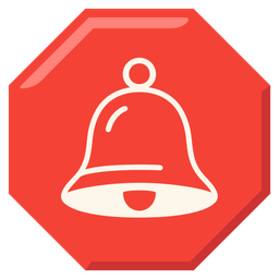 bell and stop sign