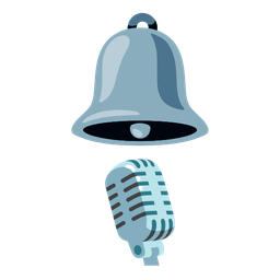 bell and studio microphone