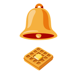 bell and waffle