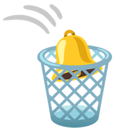 bell and wastebasket