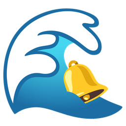 bell and water wave