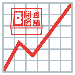 Bento box and Chart increasing