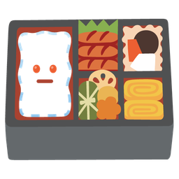 Bento box and Dotted line face