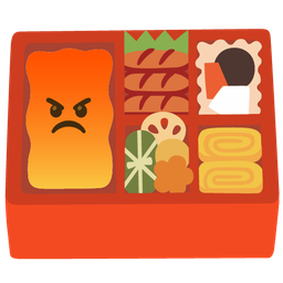Bento box and Enraged face