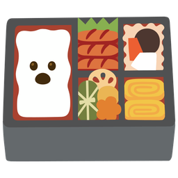 Bento box and Face with open mouth