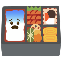Bento box and Fearful face