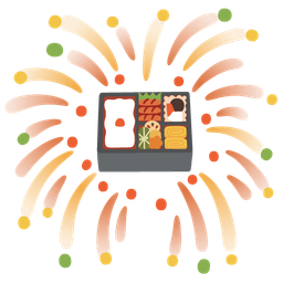Bento box and Fireworks
