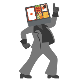 Bento box and Mirror ball