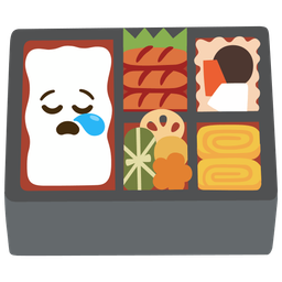 Bento box and Sleepy face