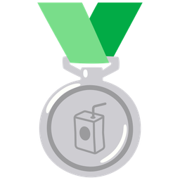 Beverage box and 2nd place medal