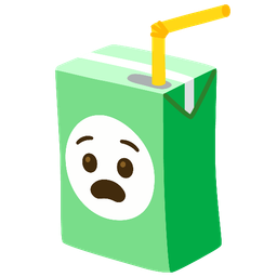 Beverage box and Anguished face