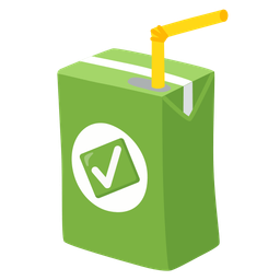 Beverage box and Check mark button