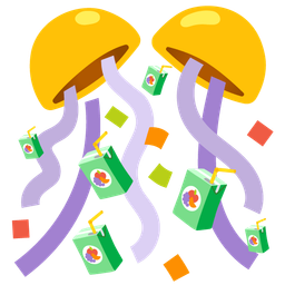 Beverage box and Confetti ball