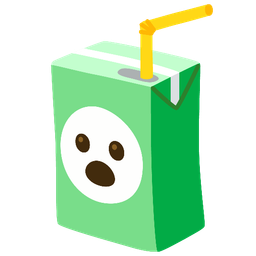 Beverage box and Face with open mouth