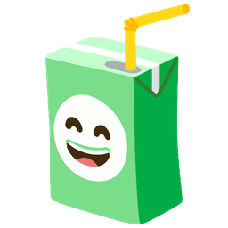 Beverage box and Grinning face with smiling eyes