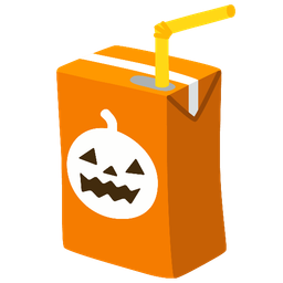 Beverage box and Jack-o-lantern