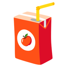 Beverage box and Red apple