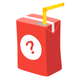 Beverage box and Red question mark