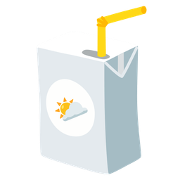 Beverage box and Sun behind cloud