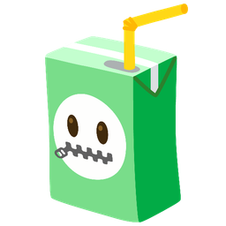 Beverage box and Zipper-mouth face