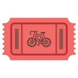 bicycle and admission tickets