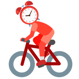 bicycle and alarm clock