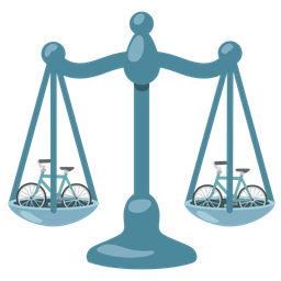 bicycle and balance scale