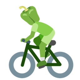 bicycle and bell pepper