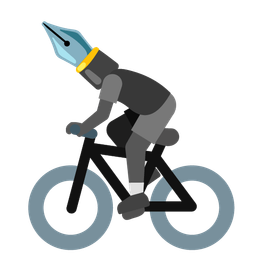 bicycle and black nib