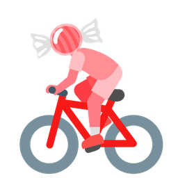 bicycle and candy