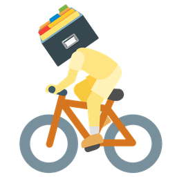 bicycle and card file box