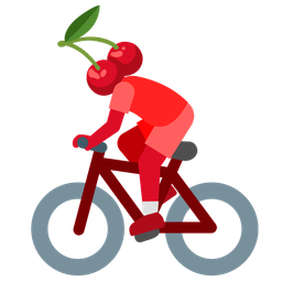 bicycle and cherries
