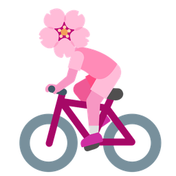 bicycle and cherry blossom