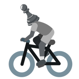 bicycle and chess pawn