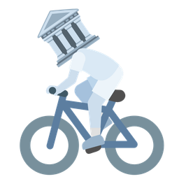 bicycle and classical building