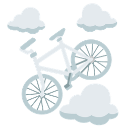 bicycle and cloud