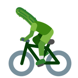 bicycle and cucumber