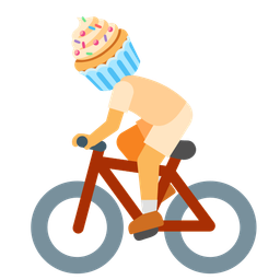 bicycle and cupcake