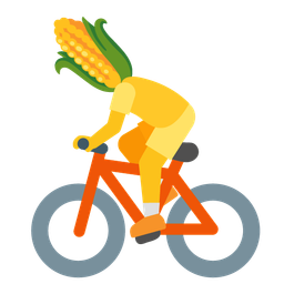 bicycle and ear of corn