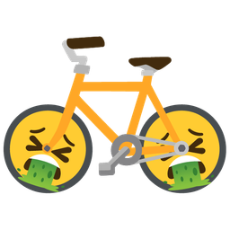 bicycle and face vomiting