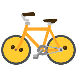 bicycle and face without mouth