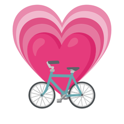 bicycle and growing heart