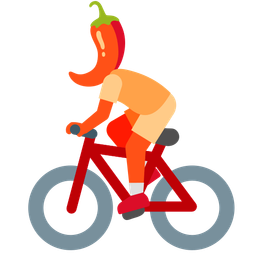 bicycle and hot pepper