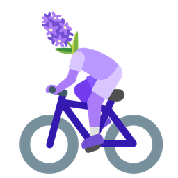 bicycle and hyacinth