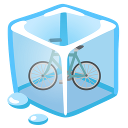 bicycle and ice