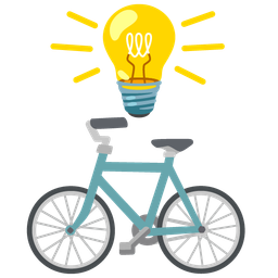 bicycle and light bulb
