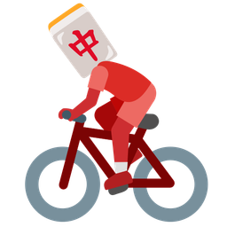 bicycle and mahjong red dragon